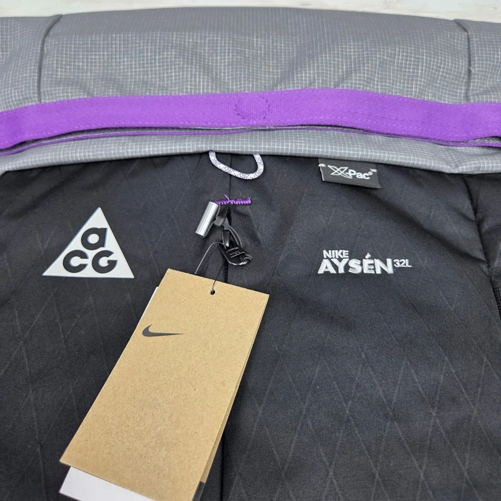 Nike ACG Aysen 32L Hiking Trail Roll-Top Backpack Black DV4054-010 NEW